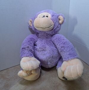 Ganz Webkinz Jr. Purple Monkey Plush WJ104 No Code 10"
